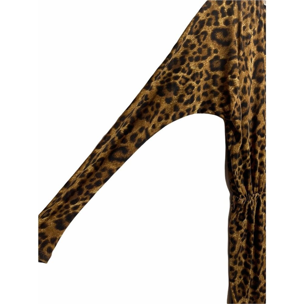 Michael Kors Long Sleeve Cheetah Print Dress XS - Picture 7 of 12